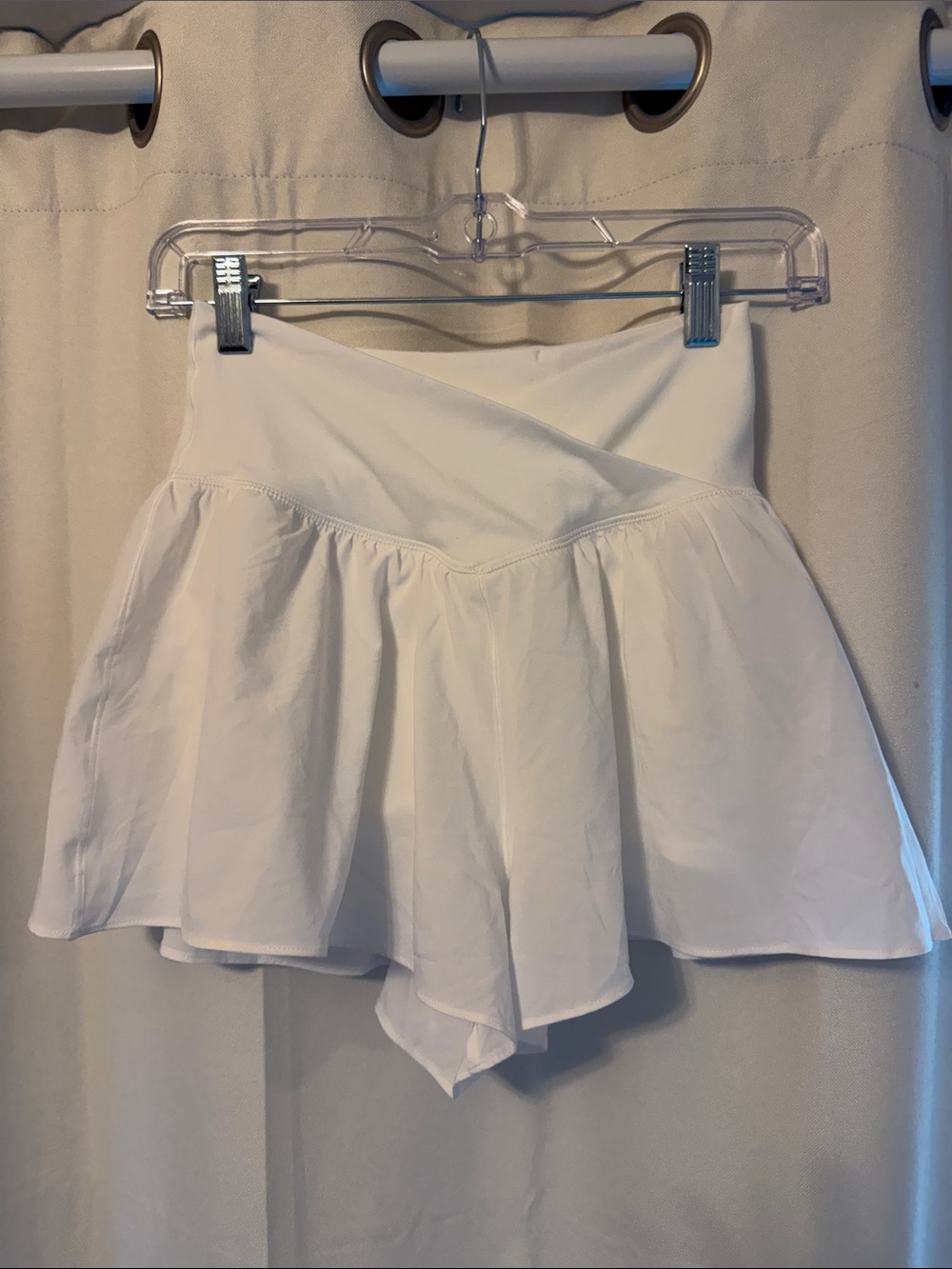 Offline by Aerie High-Waist White Athletic Skort Shorts